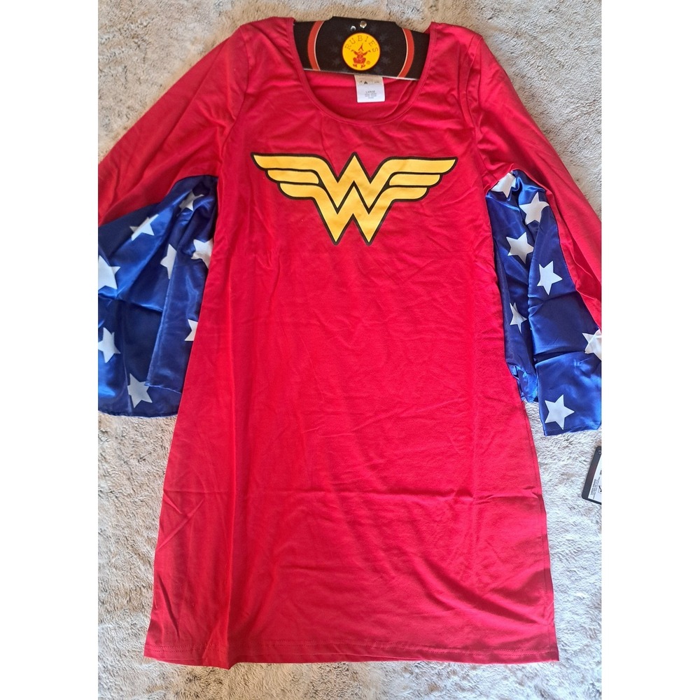 Rubies DC Comics Red Wonder Woman Costume Dress with Wings Size Large NEW